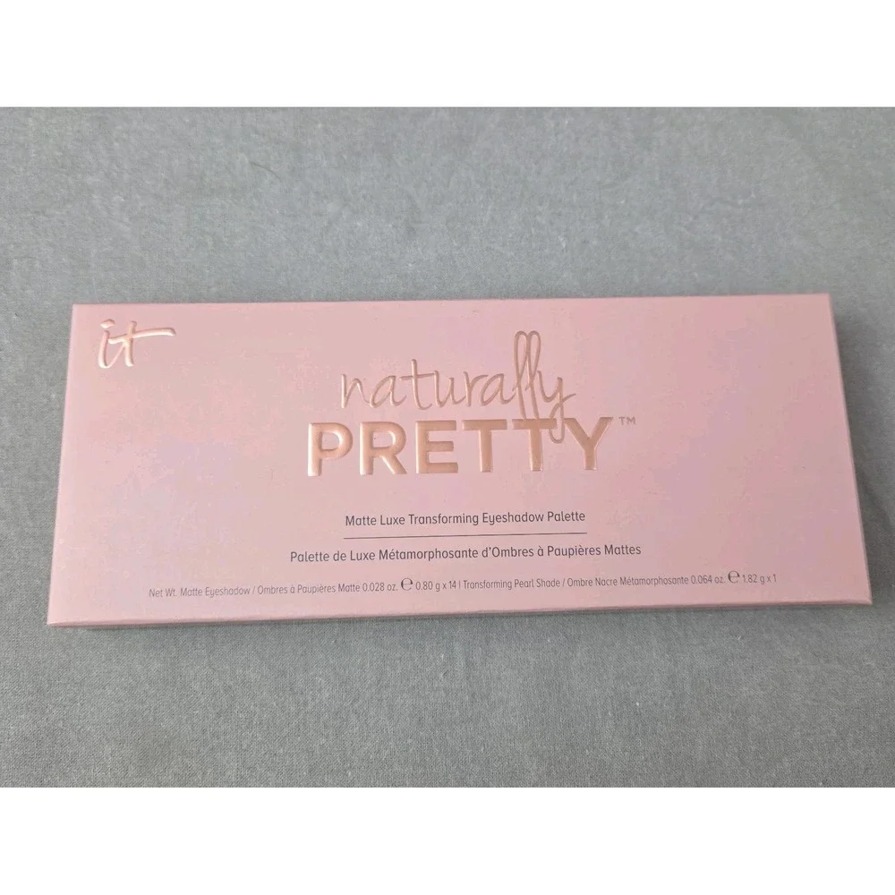 IT Cosmetics Naturally Pretty Matte Luxe Transforming EyeShadow Palette New